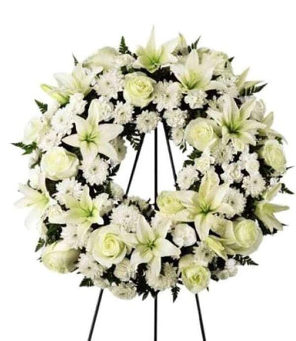 treasured tribute wreath - sympathy wreath